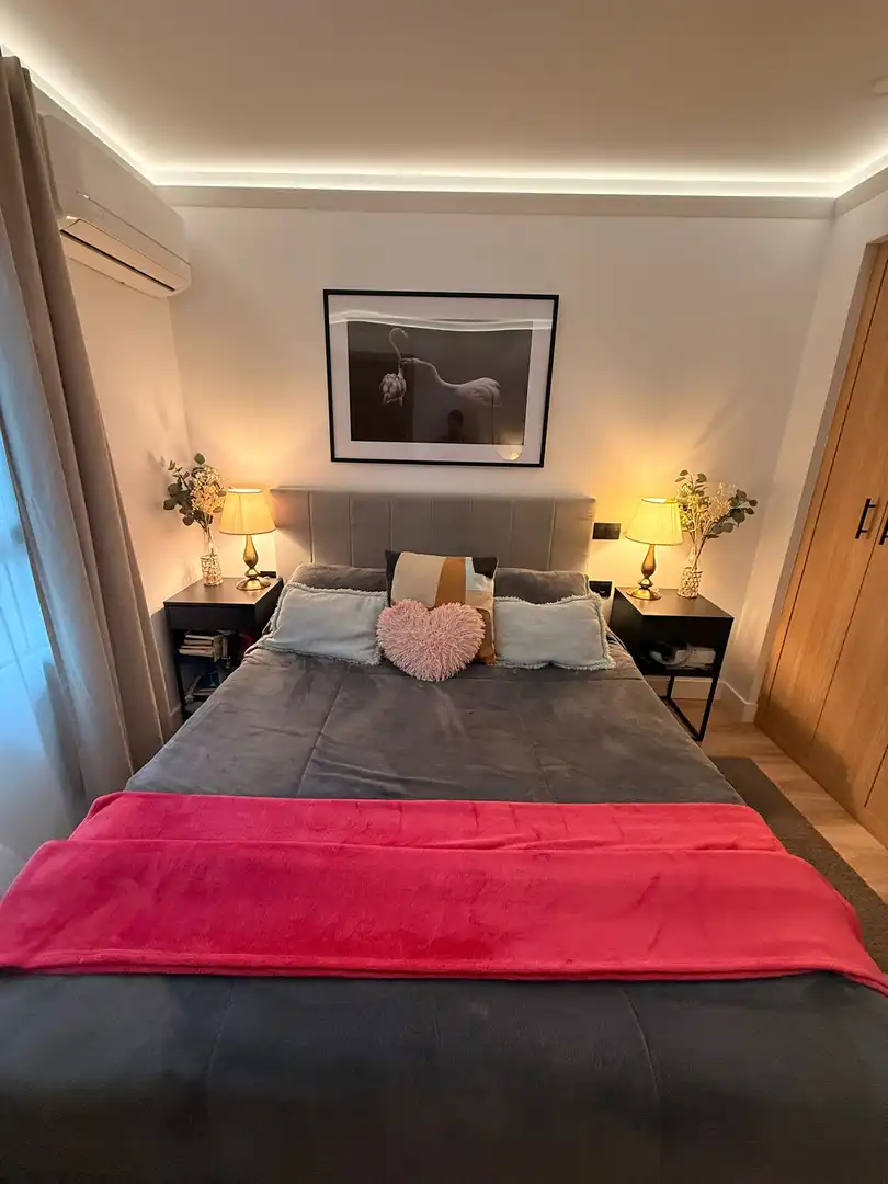 Bedroom of Flat for rent in Madrid  with Private garden, Terrace and Furnished