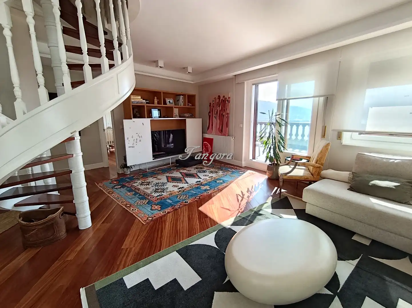 Living room of Attic for sale in Getxo   with Air Conditioner, Heating and Parquet flooring