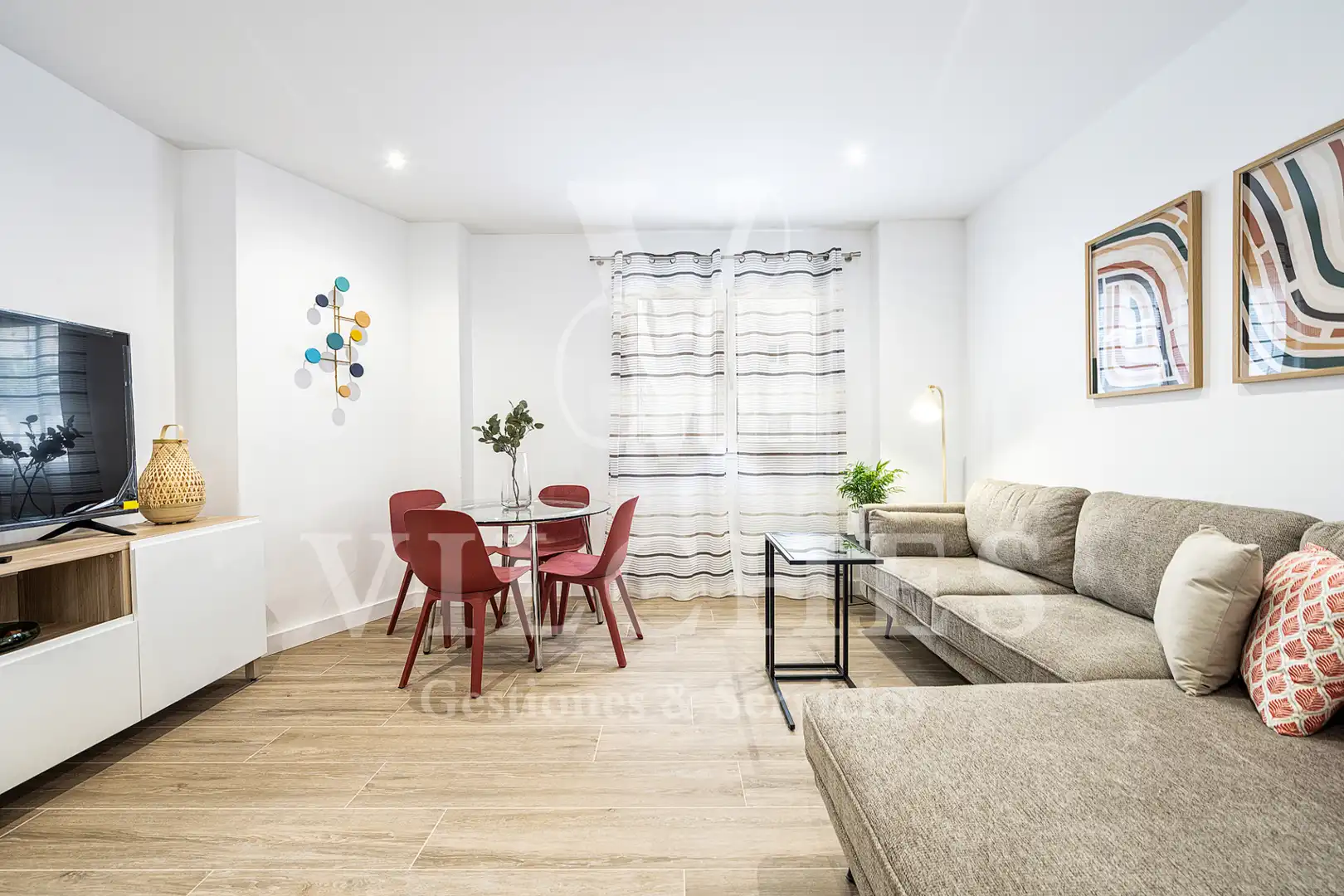 Living room of Flat for rent in Las Palmas de Gran Canaria  with Furnished, Oven and Microwave