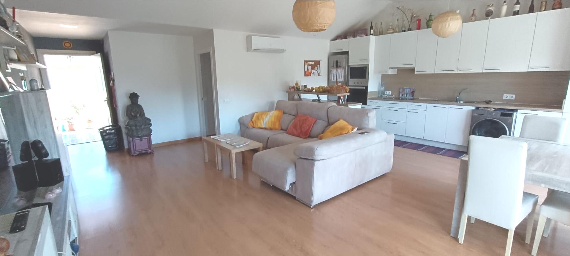 Living room of Flat for sale in Calafell  with Heating, Private garden and Parquet flooring