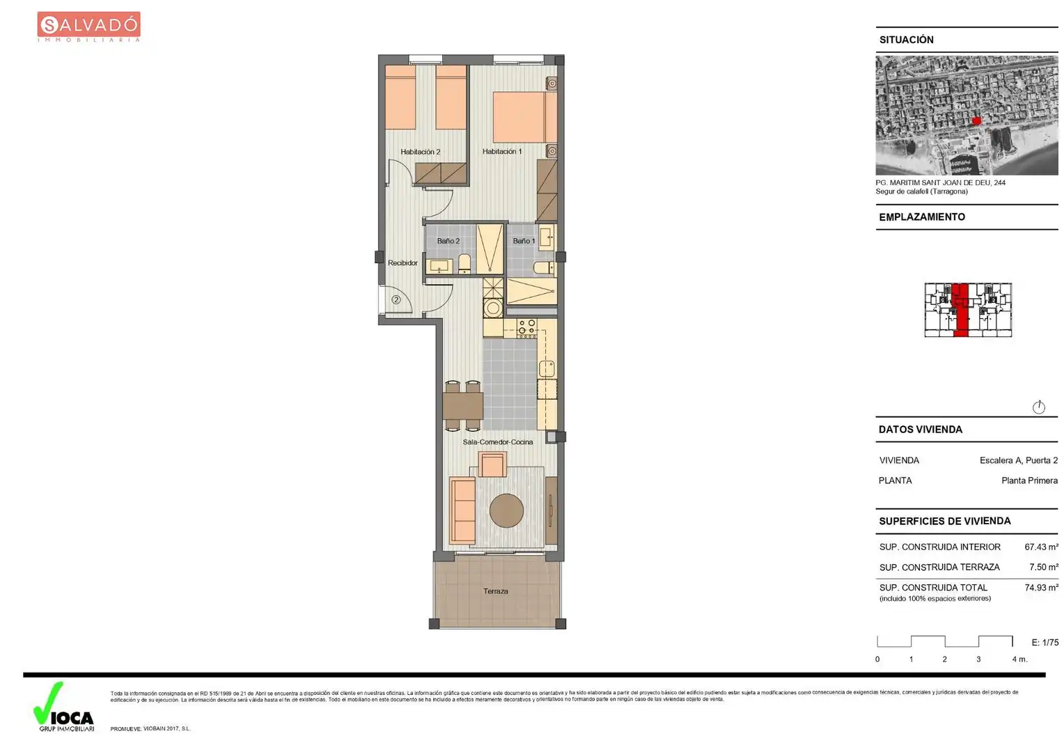 Flat for sale in Calafell  with Air Conditioner, Heating and Terrace