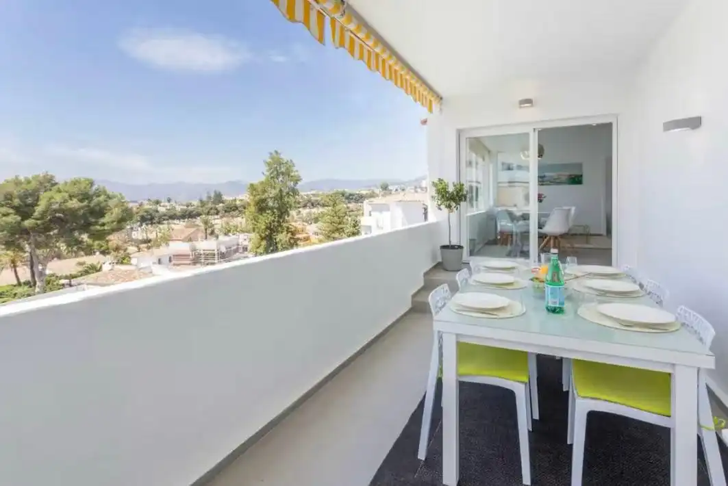 Terrace of Apartments for rent in Marbella  with Air Conditioner, Furnished and TV