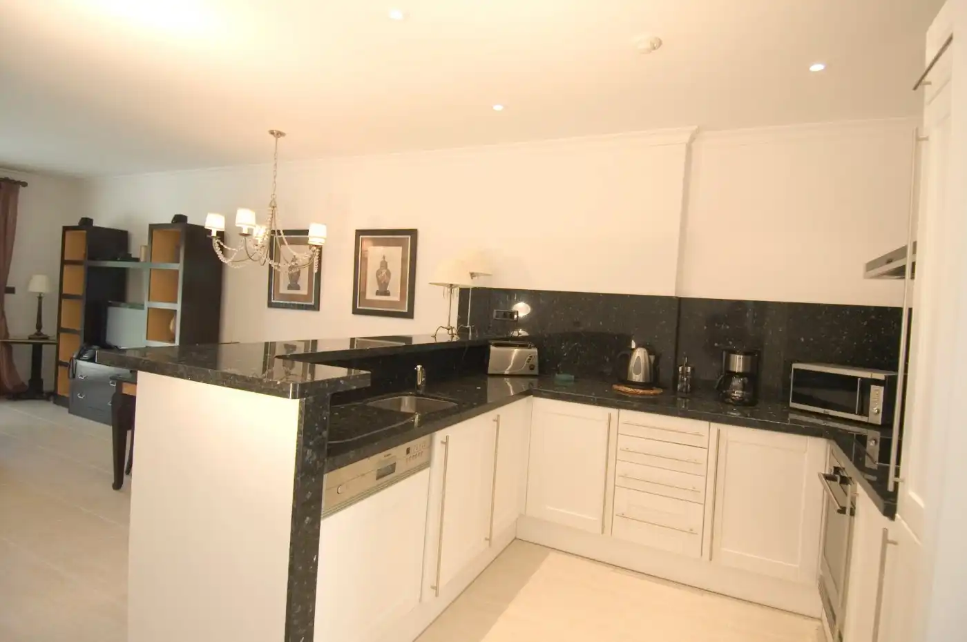Cocina de Apartamento en venta en Benissa con Aire acondicionado, Calefacción y Jardín privado