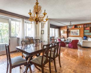 Dining room of Apartment for sale in  Madrid Capital  with Air Conditioner, Heating and Private garden