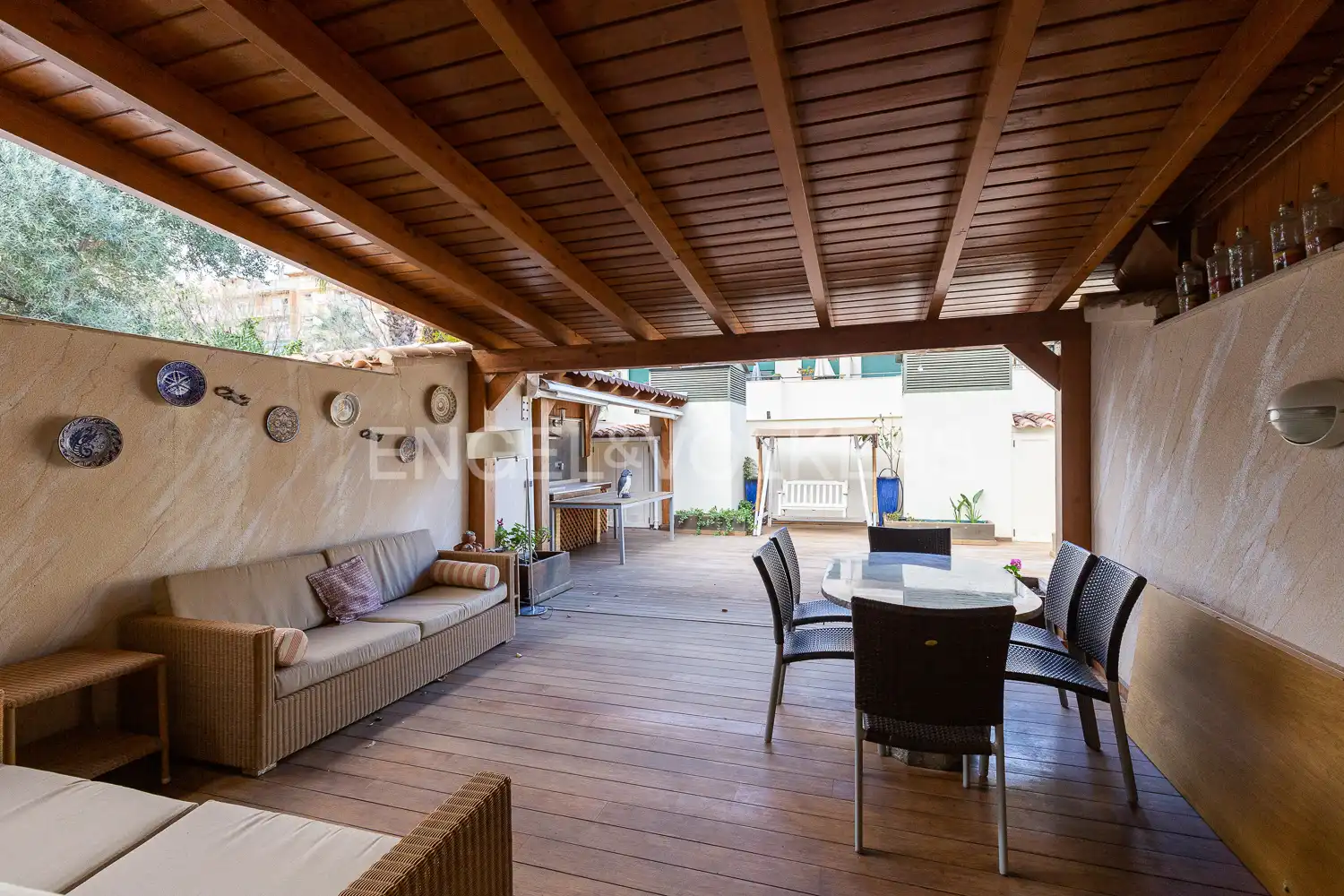 Terraza de Casa adosada en venta en Valencia con Aire acondicionado, Calefacción y Jardín privado
