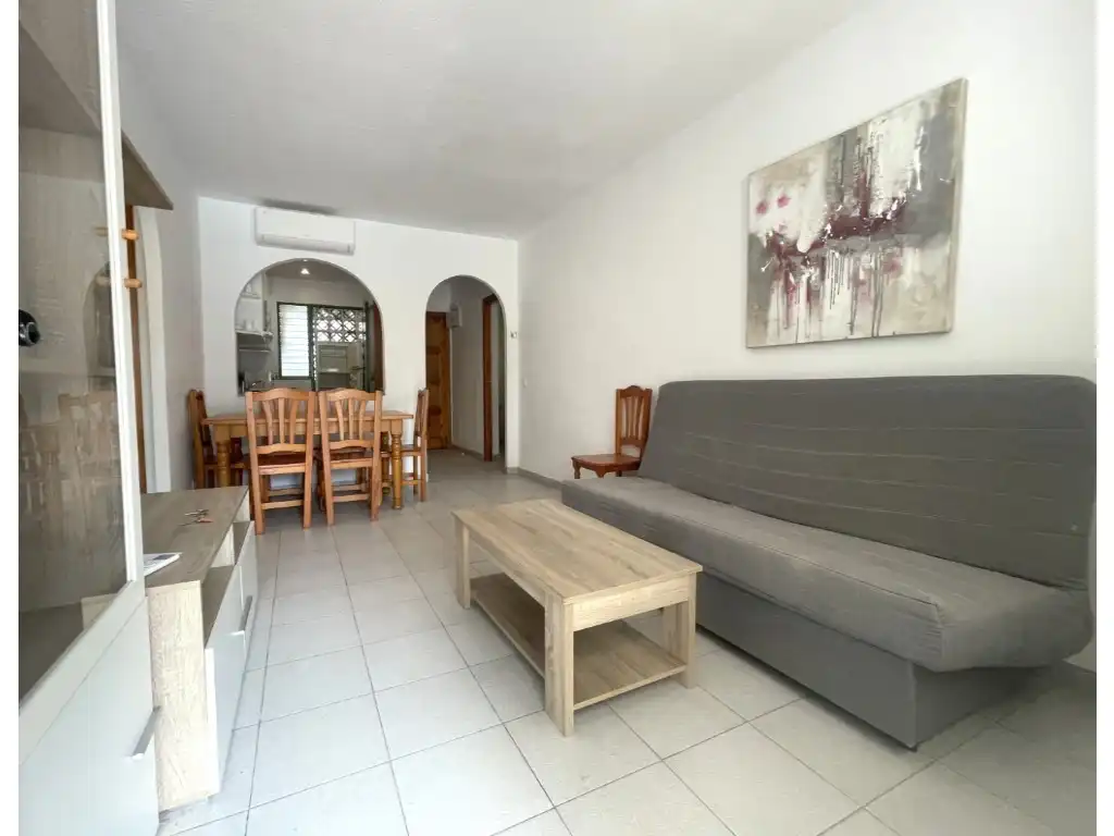 Living room of Apartments for sale in Vera  with Air Conditioner, Terrace and Furnished