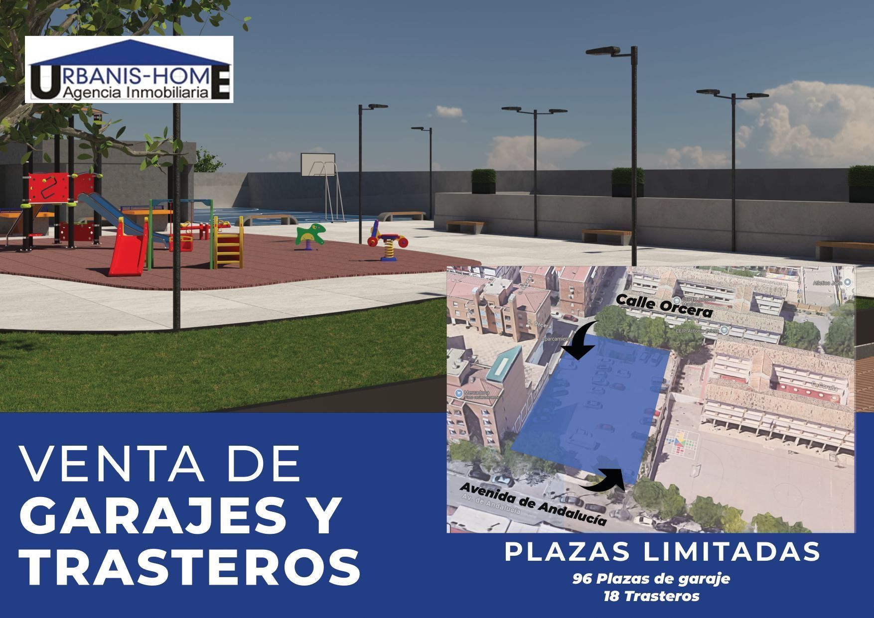 Vista exterior de Garatge en venda en  Jaén Capital