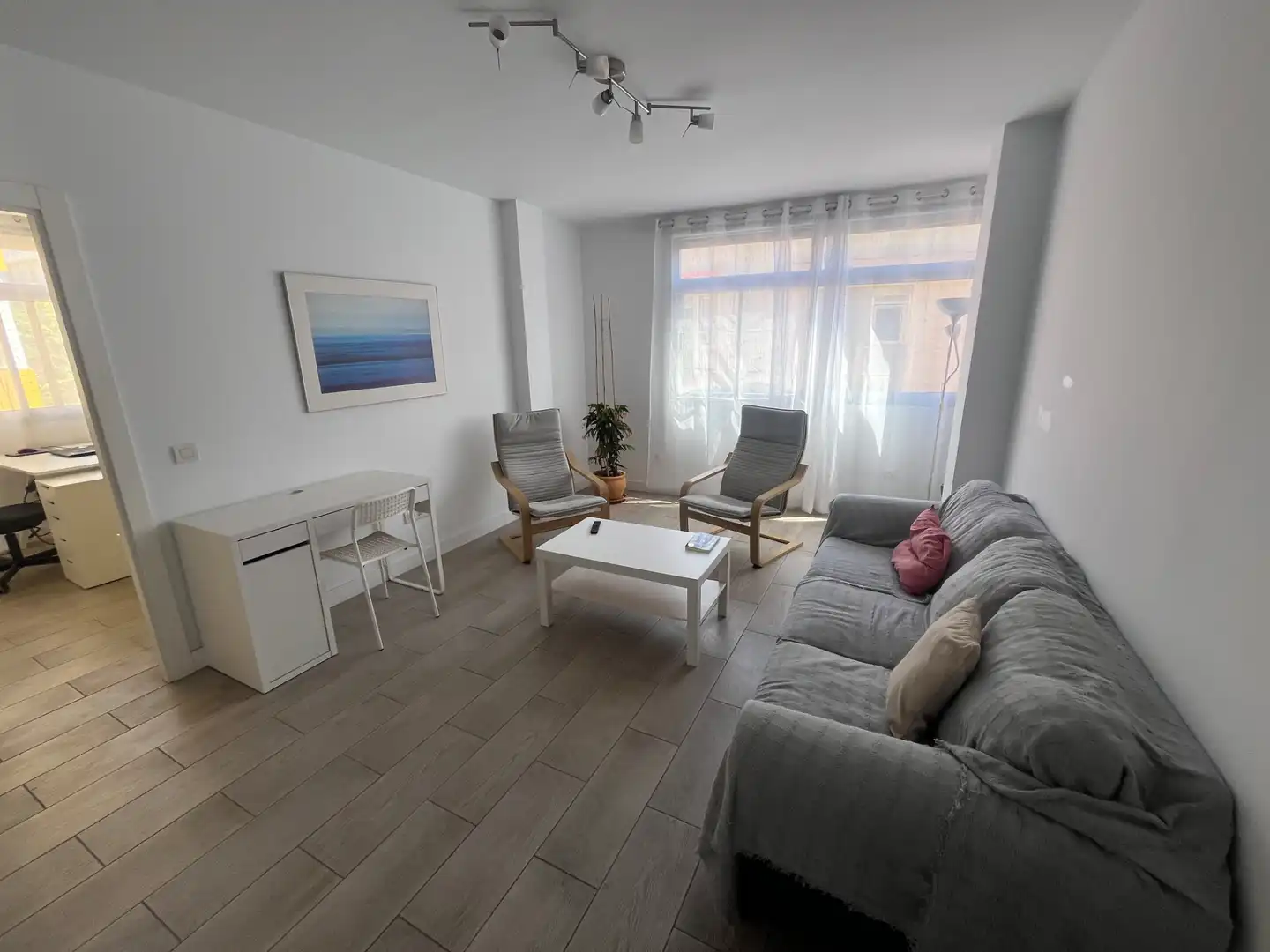 Sala de estar de Piso de alquiler en Las Palmas de Gran Canaria con Amueblado, Horno y Lavadora