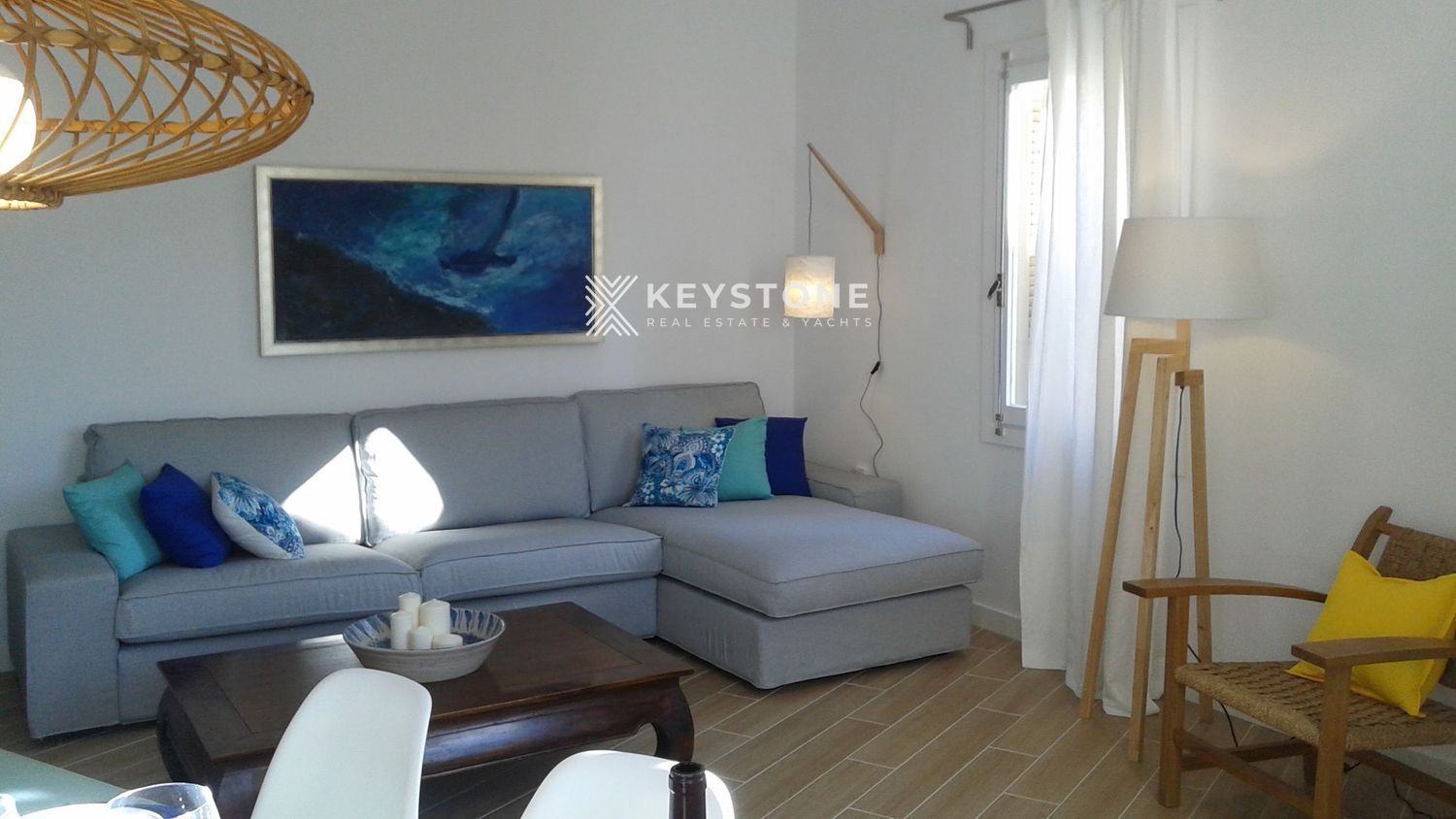 Sala d'estar de Pis de lloguer en  Palma de Mallorca amb Aire condicionat i Moblat