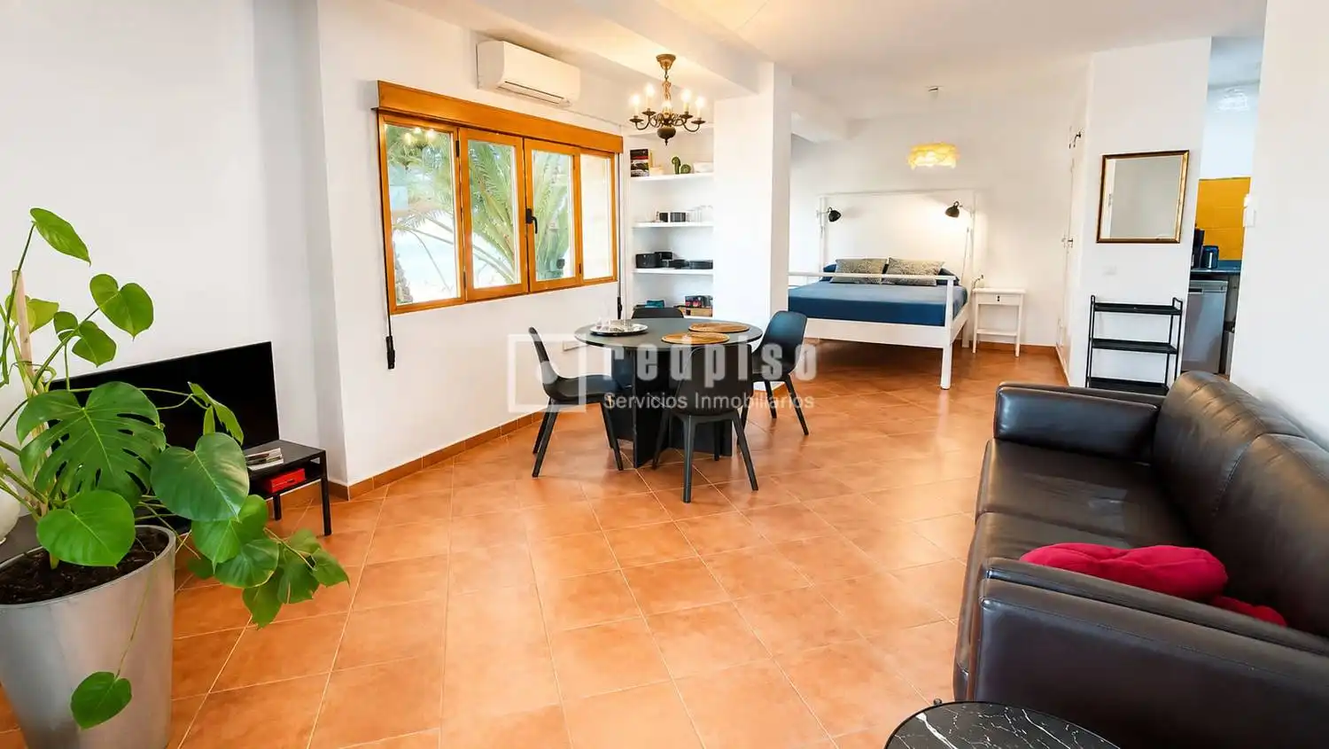 Sala de estar de Piso de alquiler en Málaga con Aire acondicionado y Amueblado