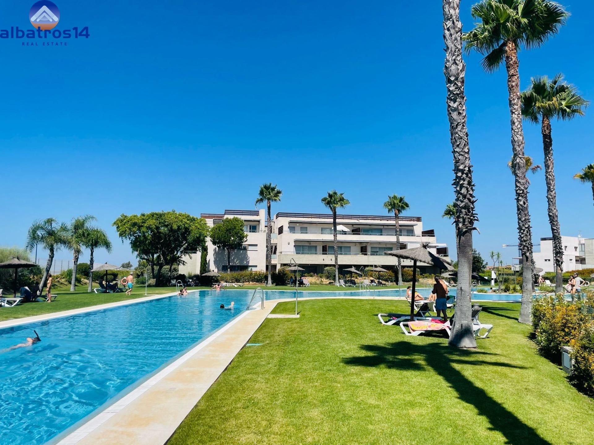 Swimming pool of Apartment for sale in El Rompido  with Air Conditioner, Heating and Private garden