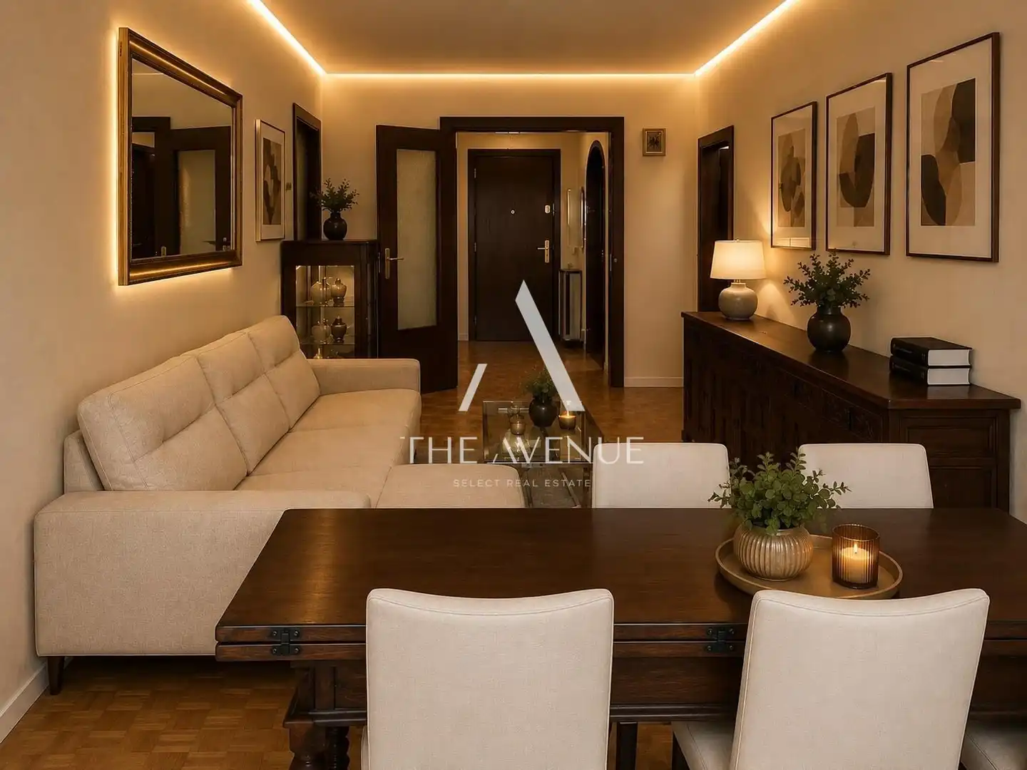 Sala de estar de Apartamento en venta en Madrid con Calefacción y Balcón