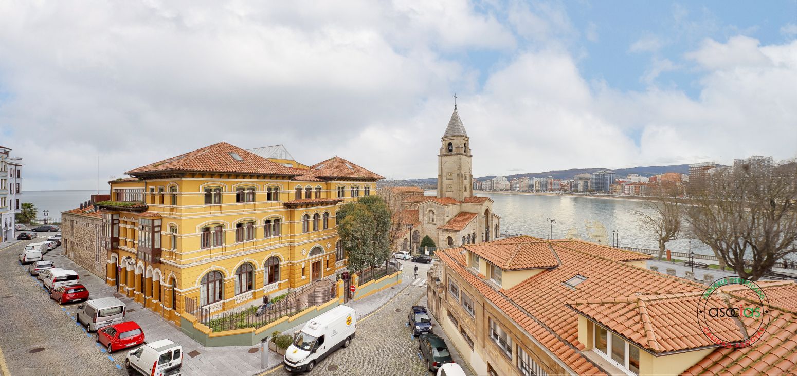 Exterior view of Flat for sale in Gijón   with Heating