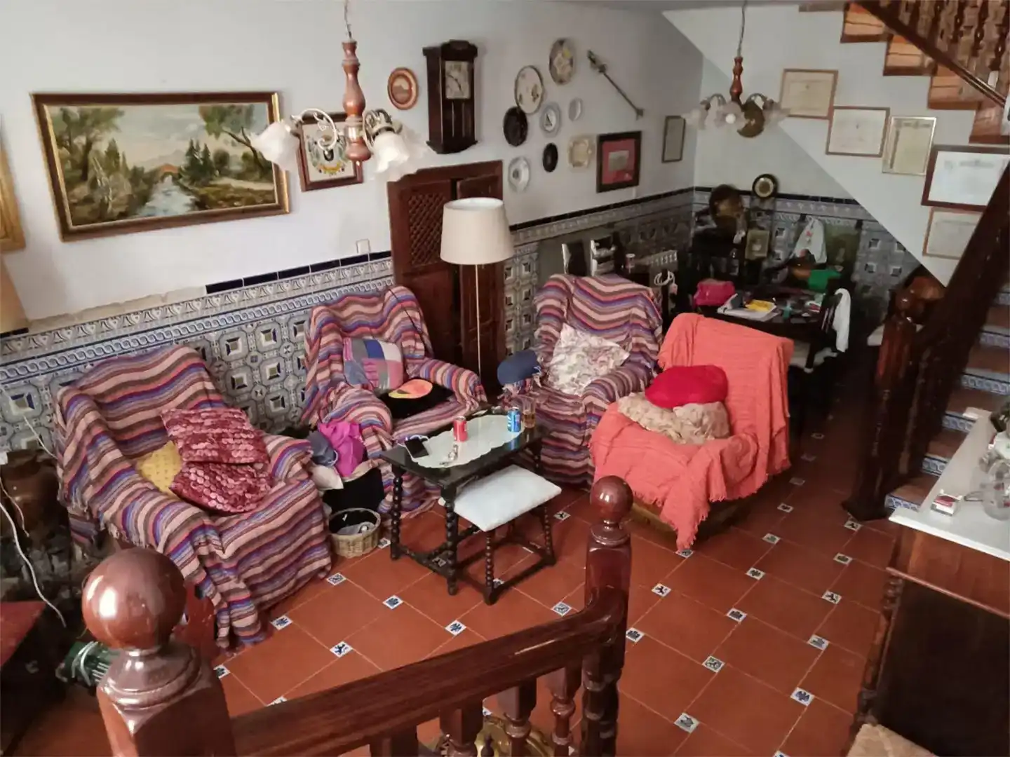 Sala d'estar de Casa adosada en venda en Mazarambroz amb Aire condicionat i Traster