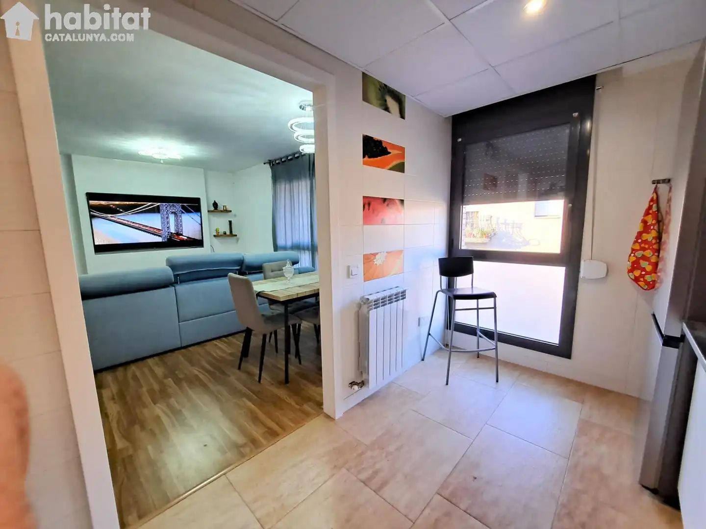 Sala de estar de Casa adosada en venta en Piera con Calefacción, Terraza y Alarma