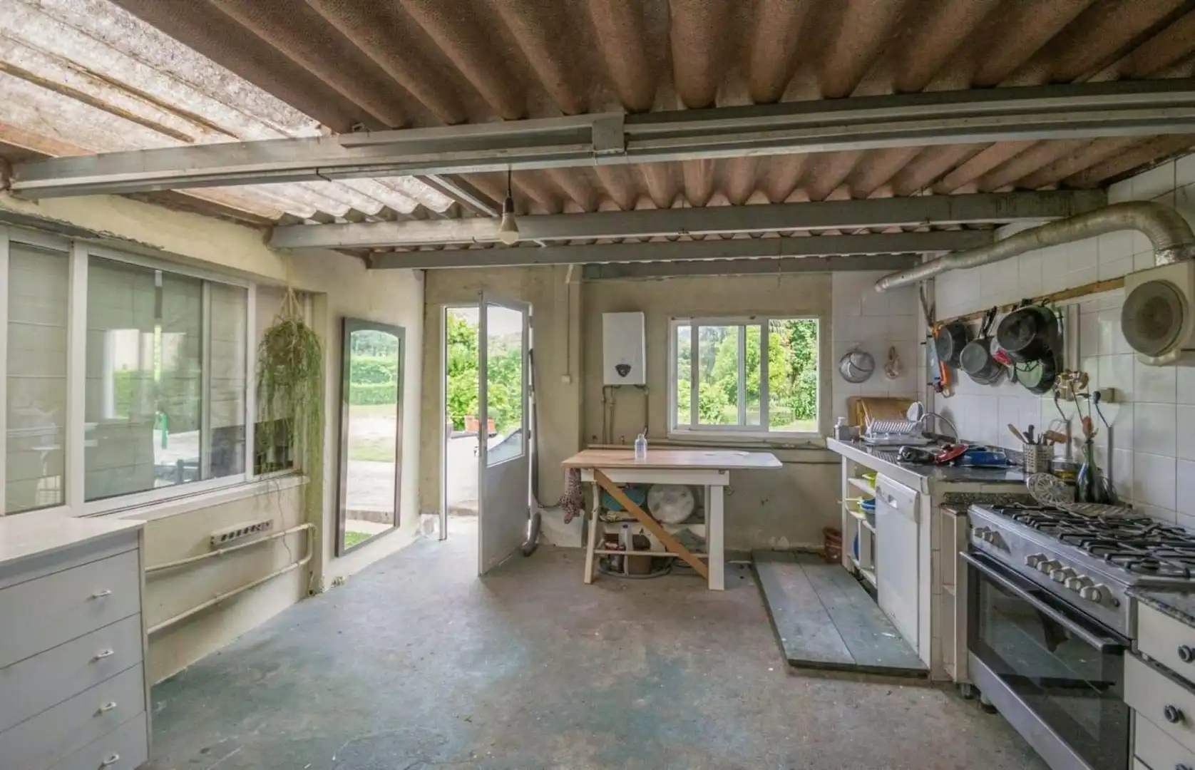 Cocina de Casa o chalet en venta en Culleredo con Calefacción, Jardín privado y Parquet
