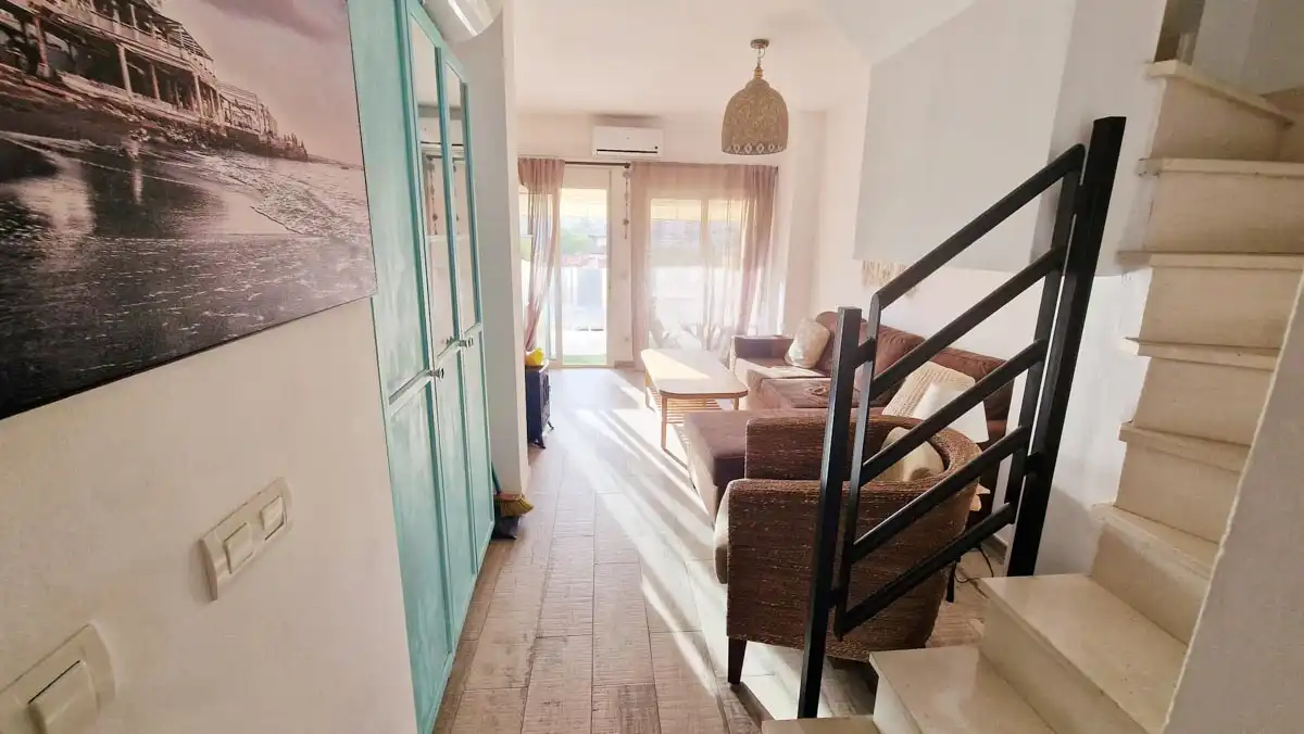 Wohnzimmer von Wohnung zur Miete in Málaga mit Klimaanlage, Terrasse und Möbliert