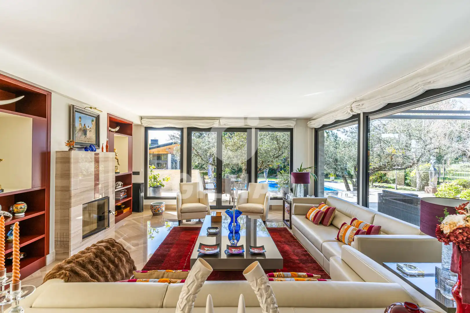 Sala de estar de Casa o chalet en venta en Las Rozas de Madrid con Aire acondicionado, Calefacción y Jardín privado