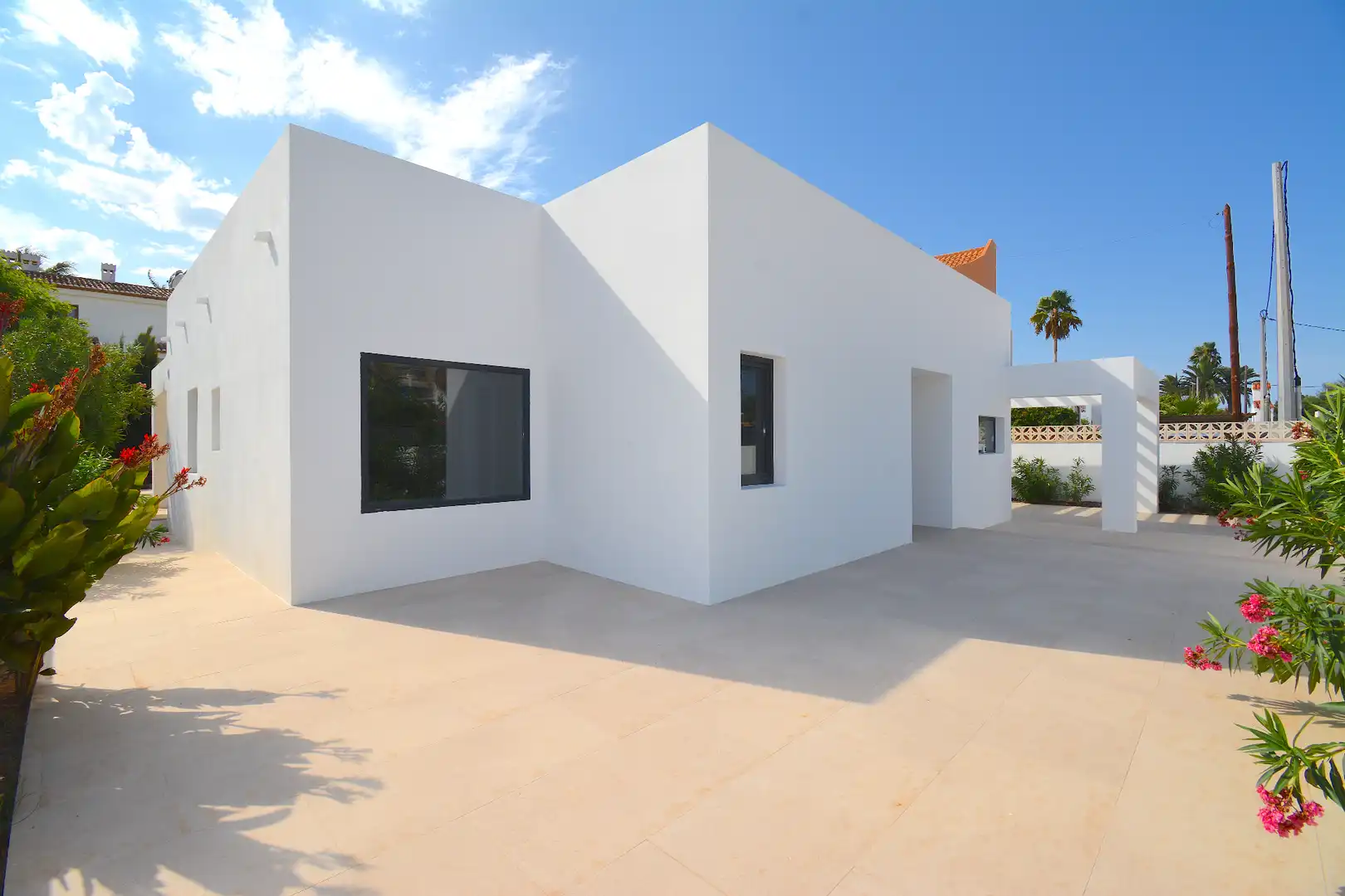Vista exterior de Casa o chalet en venta en Dénia con Aire acondicionado, Jardín privado y Terraza