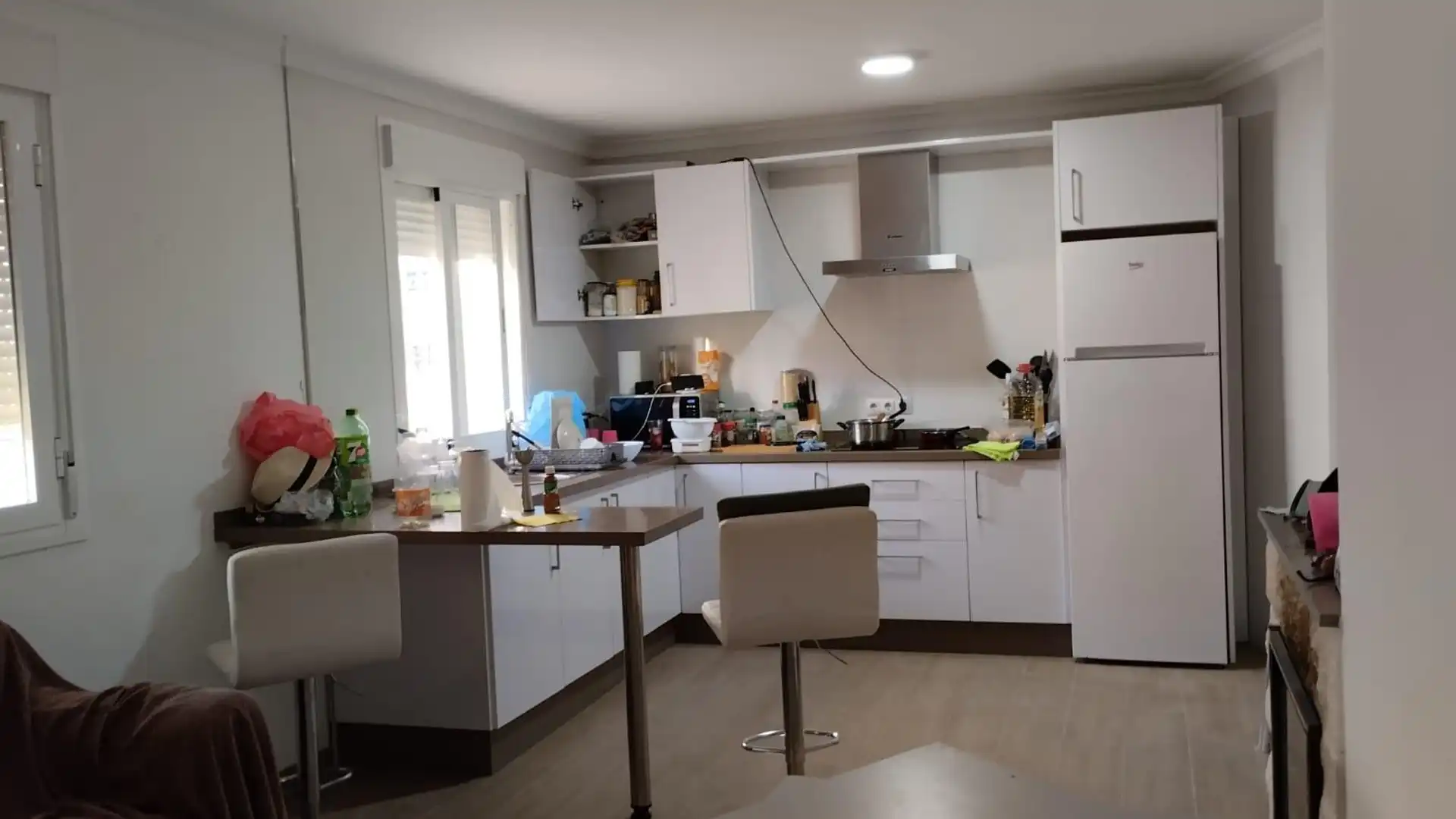 Cuina de Casa o xalet en venda en Lora de Estepa amb Aire condicionat i Terrassa