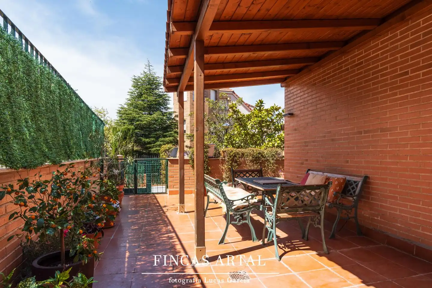 Terrace of Houses for sale in  Zaragoza Capital  with Air Conditioner, Heating and Private garden