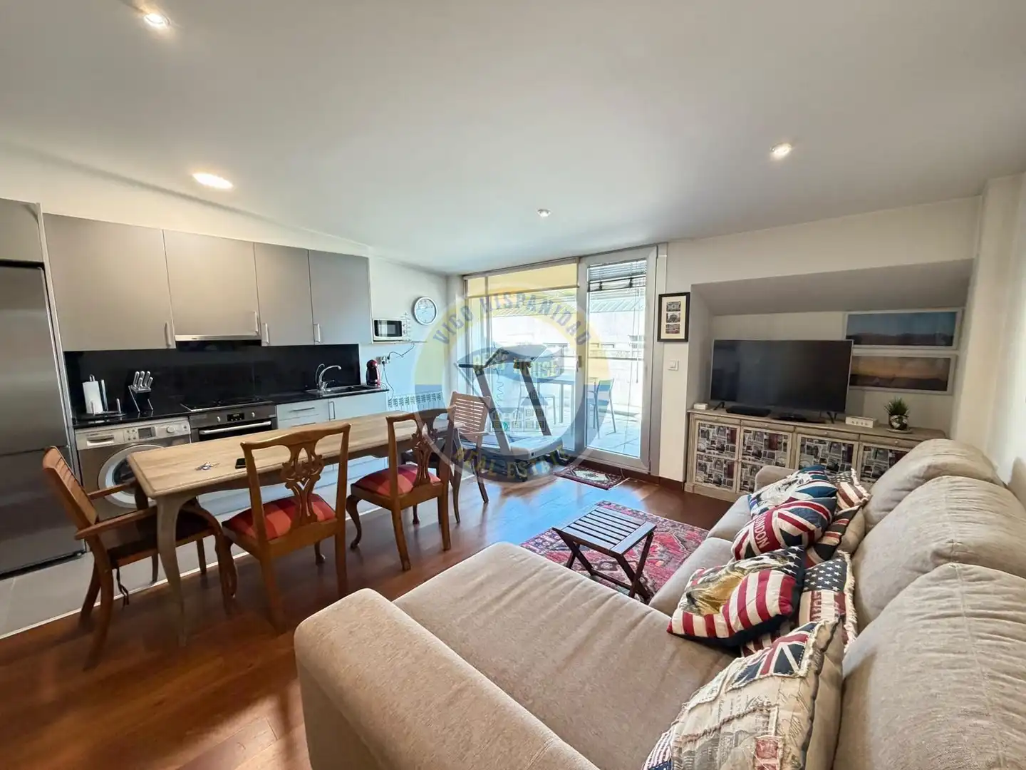 Living room of Study for sale in Vigo   with Heating, Parquet flooring and Terrace