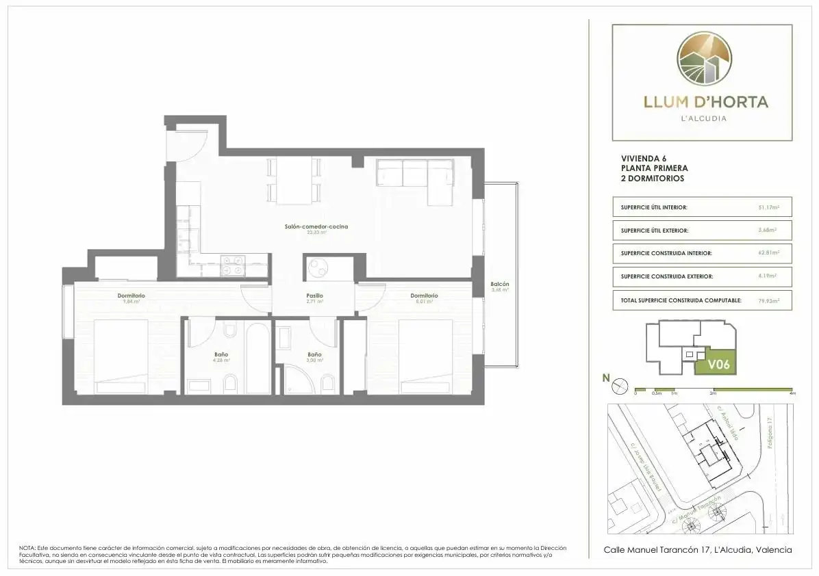 Piso en venta en L'Alcúdia con Aire acondicionado y Balcón