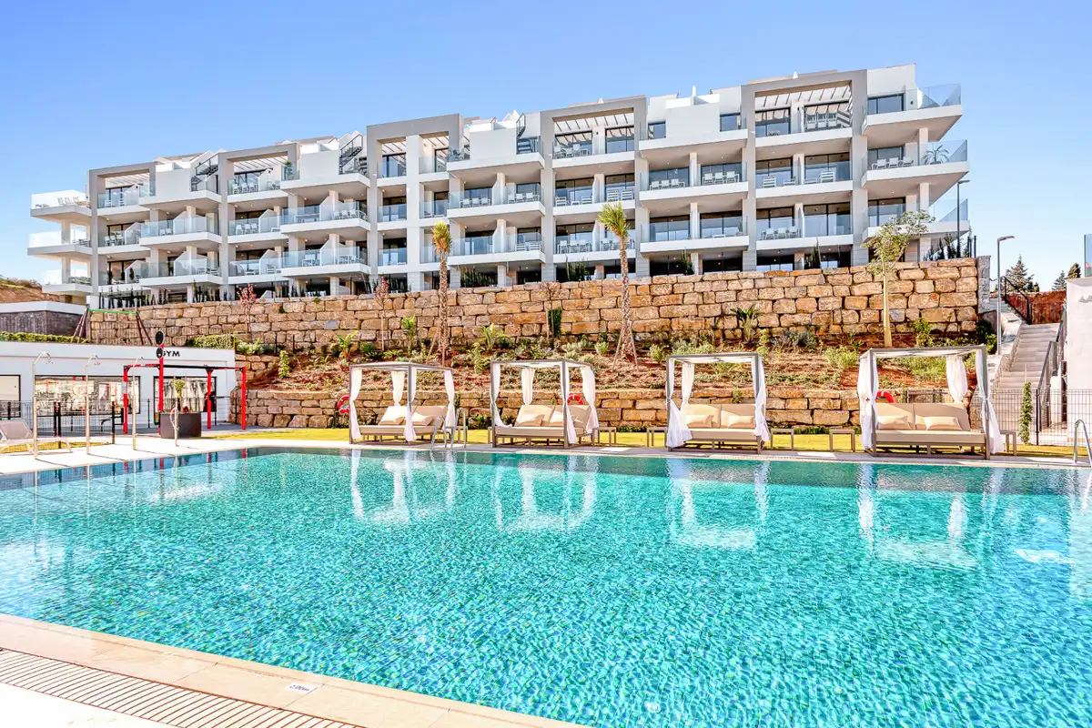 Piscina de Apartamento en venta en Mijas con Jardín privado, Terraza y Trastero