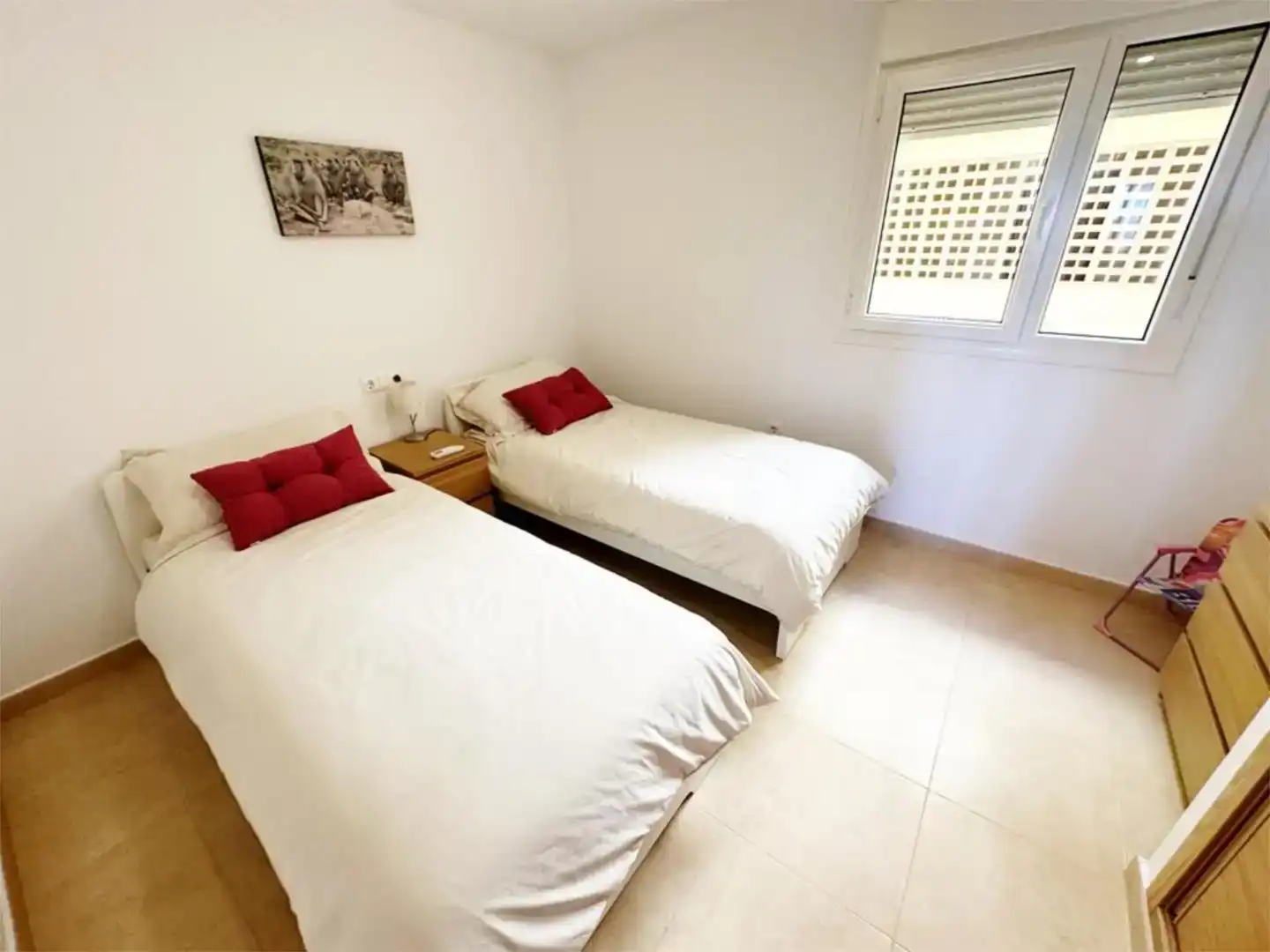 Schlafzimmer von Wohnung zur Miete in Torre-Pacheco mit Klimaanlage und Balkon