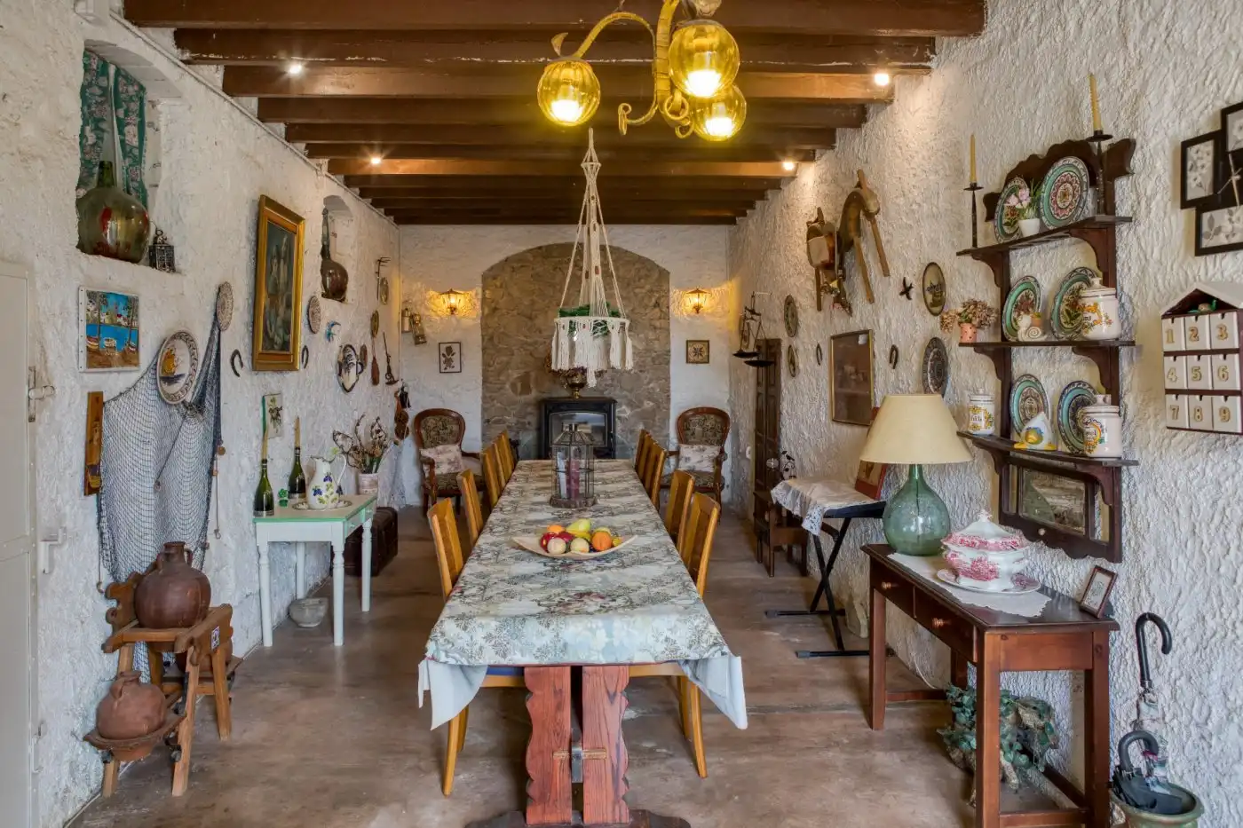 Esszimmer von Country house zum Verkauf in Sant Pere Pescador mit Privatgarten