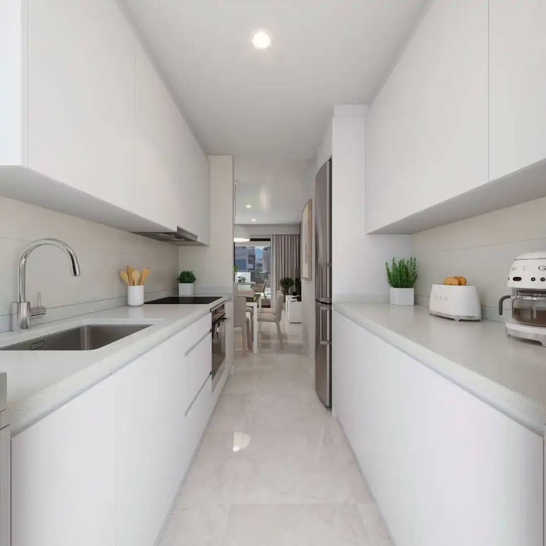 Cocina de Casa o chalet en venta en Mazarrón con Piscina comunitaria