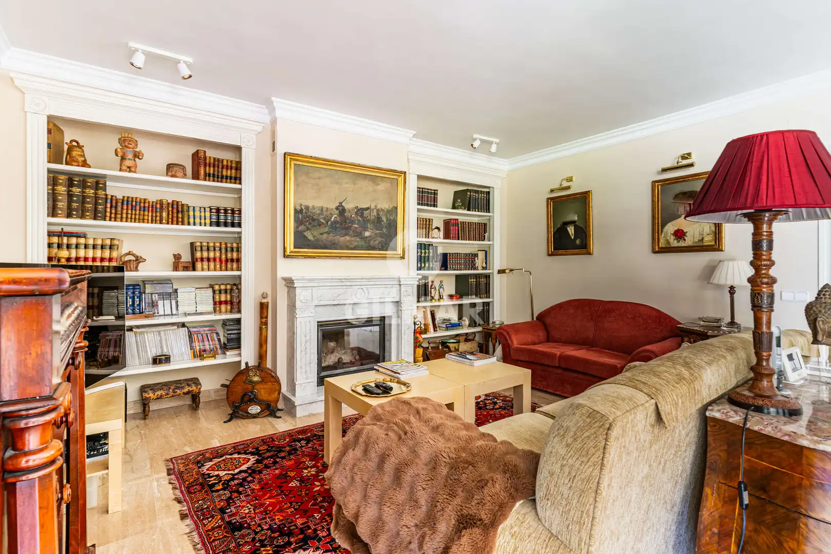 Sala de estar de Casa o chalet en venta en Boadilla del Monte con Calefacción, Jardín privado y Piscina