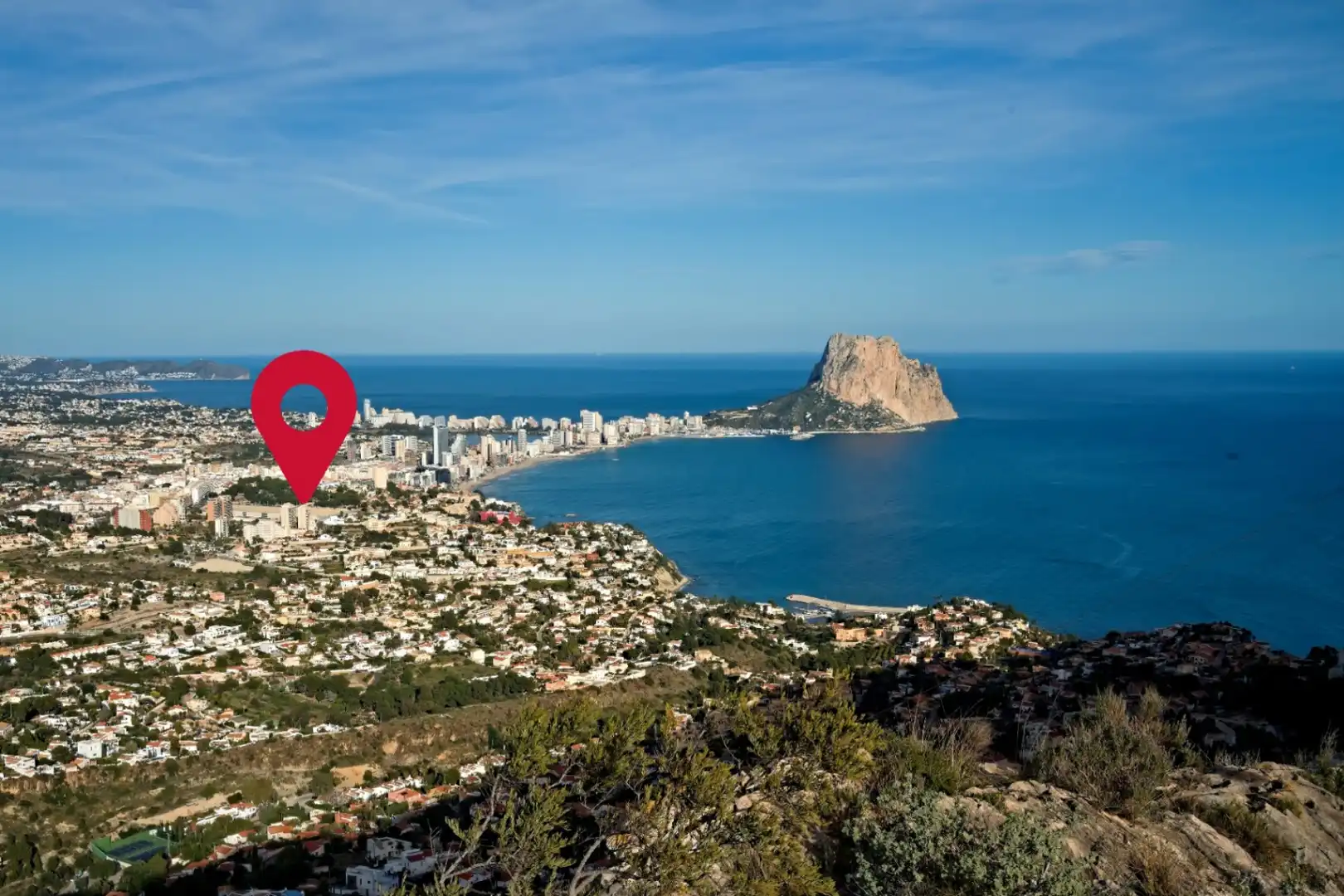 Vista exterior de Apartamento en venta en Calpe / Calp con Terraza y Amueblado