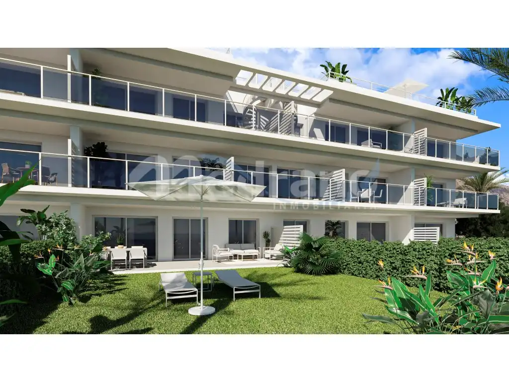 Vista exterior de Casa o xalet en venda en Finestrat amb Aire condicionat, Jardí privat i Terrassa