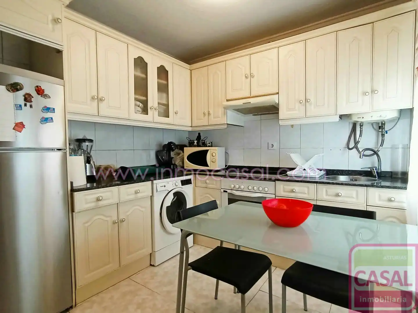 Kitchen of Flat for sale in Avilés  with Heating and Furnished