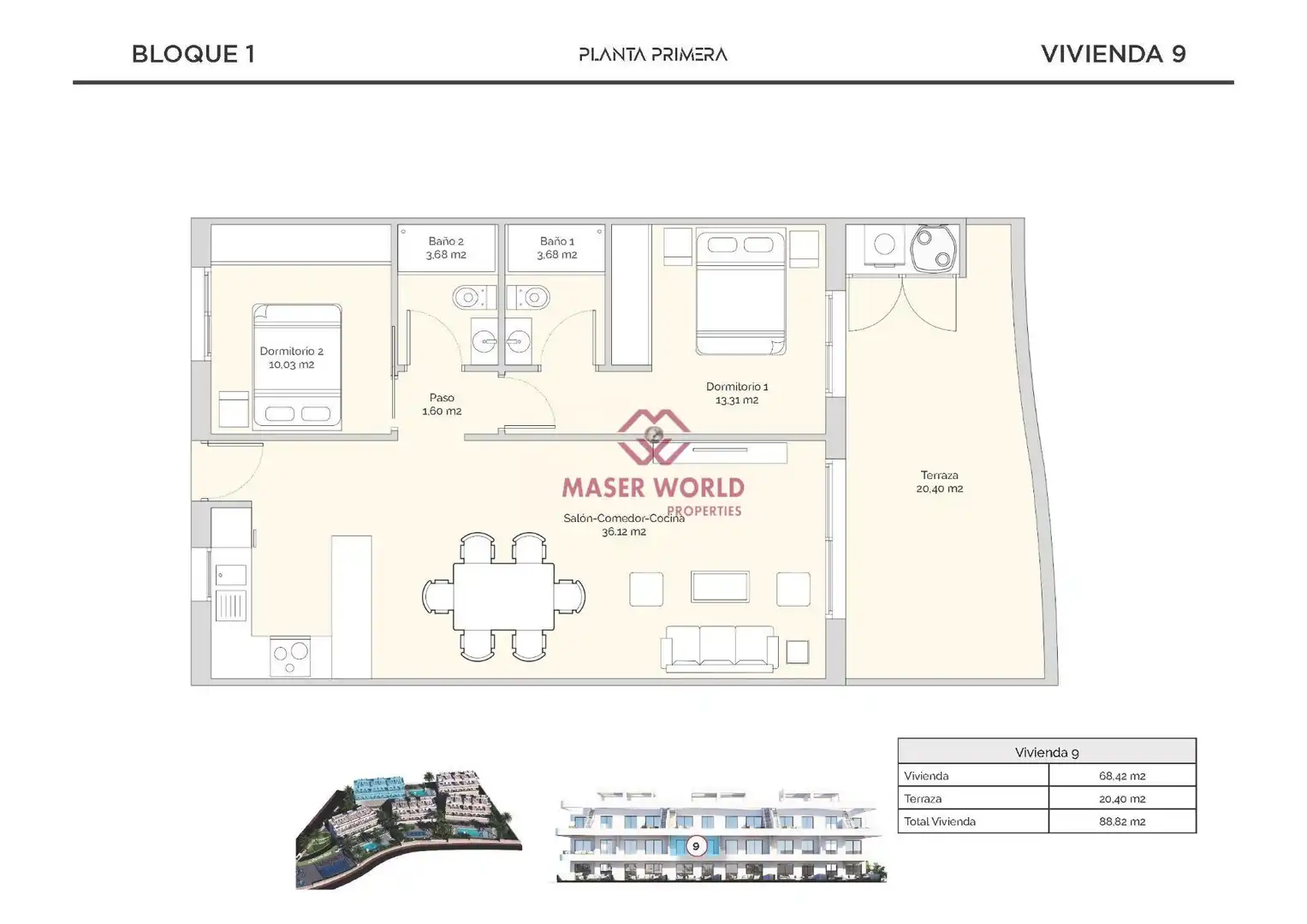 Apartament amb piscina en venda a Balcón de Finestrat - Terra Marina, imagen 18