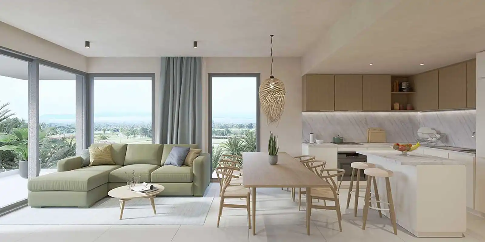 Wohnzimmer von Maisonette zum Verkauf in Marbella mit Klimaanlage, Heizung und Terrasse