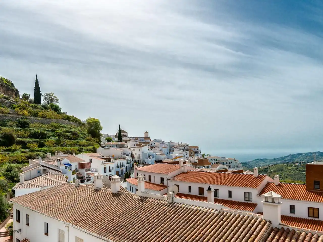 Vista exterior de Pis de lloguer en Frigiliana, Málaga