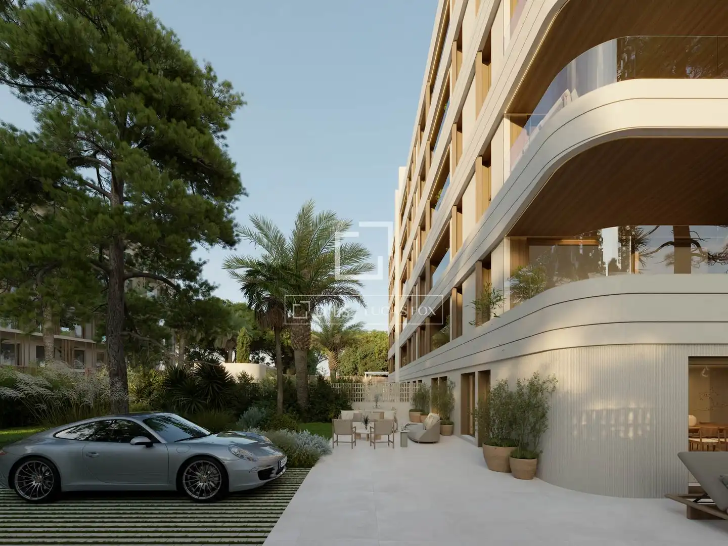 Vista exterior de Pis en venda en Benicasim / Benicàssim amb Aire condicionat, Jardí privat i Terrassa