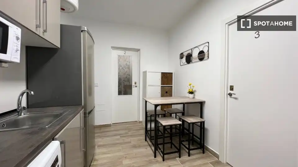 Kitchen of Flat for rent in Madrid  with Air Conditioner, Heating and Furnished