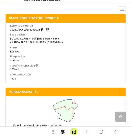 Terreno en Venta en Valle de ruesga en Ruesga