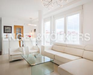 Living room of Attic to rent in Castellón de la Plana / Castelló de la Plana  with Air Conditioner, Terrace and Balcony