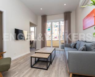 Living room of Apartment to rent in  Barcelona Capital  with Air Conditioner, Heating and Furnished