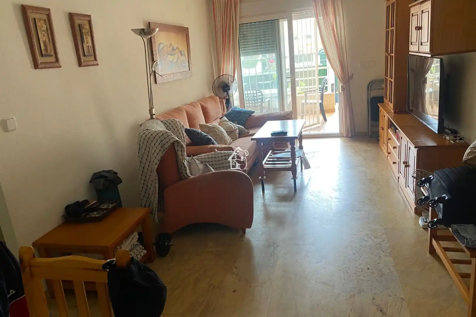 Sala d'estar de Apartament de lloguer en Orihuela amb Jardí privat, Terrassa i Traster