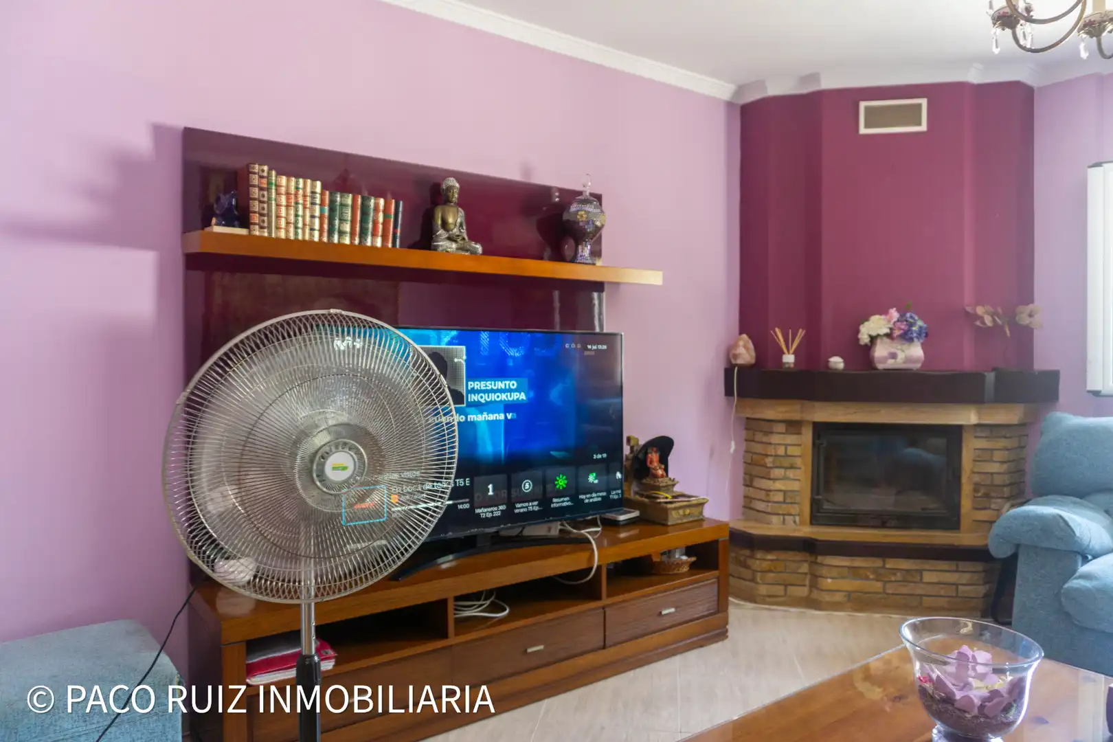 Sala de estar de Casa adosada de alquiler en Almería con Aire acondicionado, Terraza y Amueblado