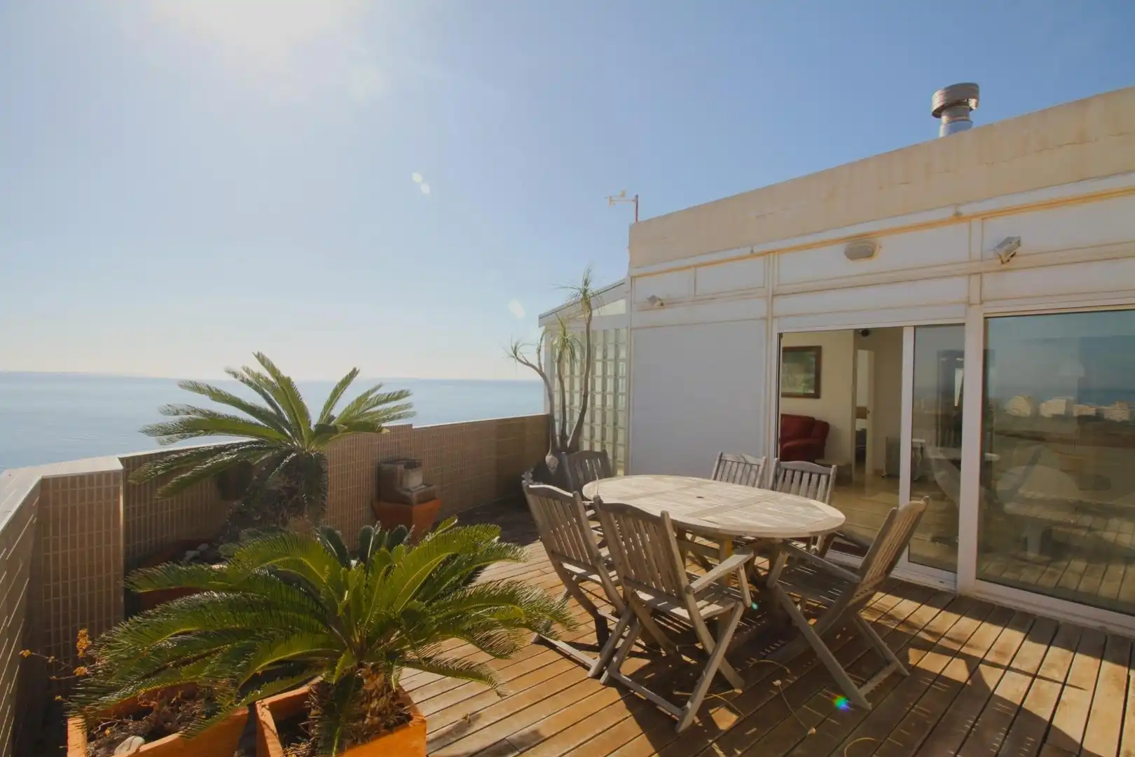 Terrace of Apartments for sale in Calpe / Calp  with Air Conditioner, Heating and Private garden