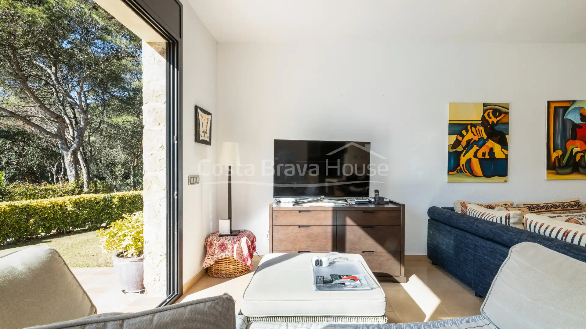 Sala de estar de Casa o chalet en venta en Palafrugell con Aire acondicionado, Calefacción y Jardín privado