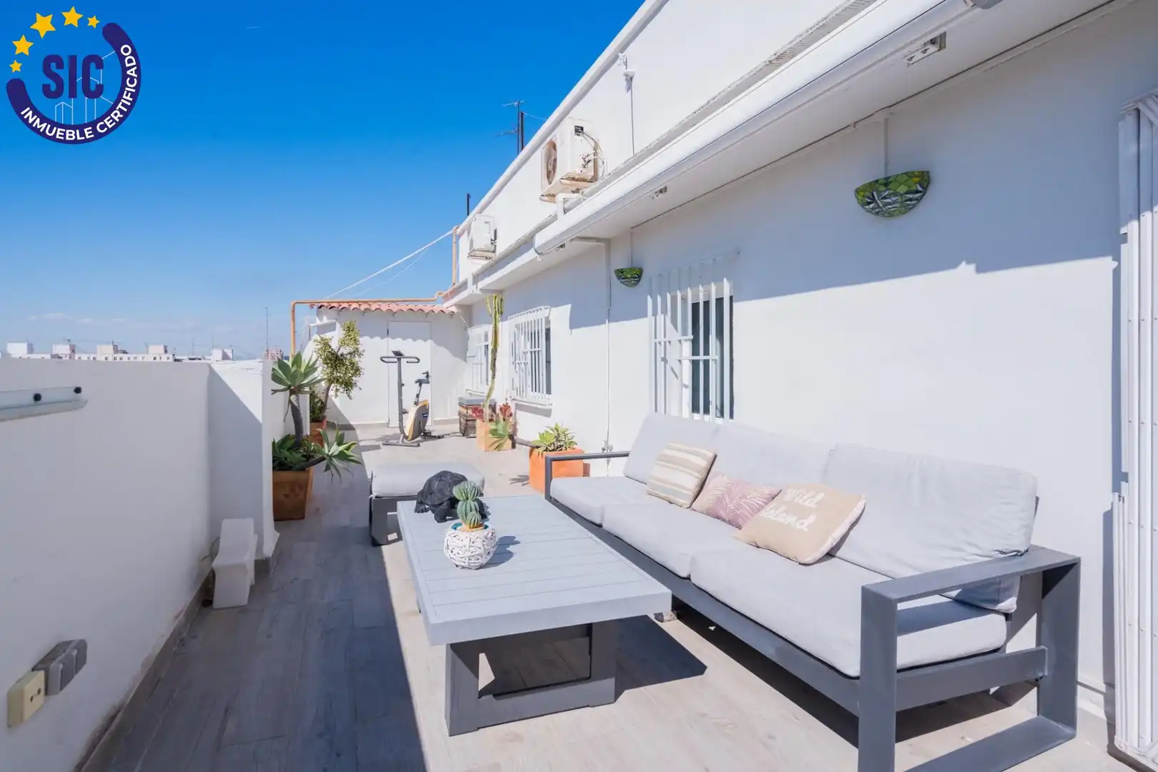 Terraza de Ático en venta en Valencia con Aire acondicionado, Calefacción y Parquet