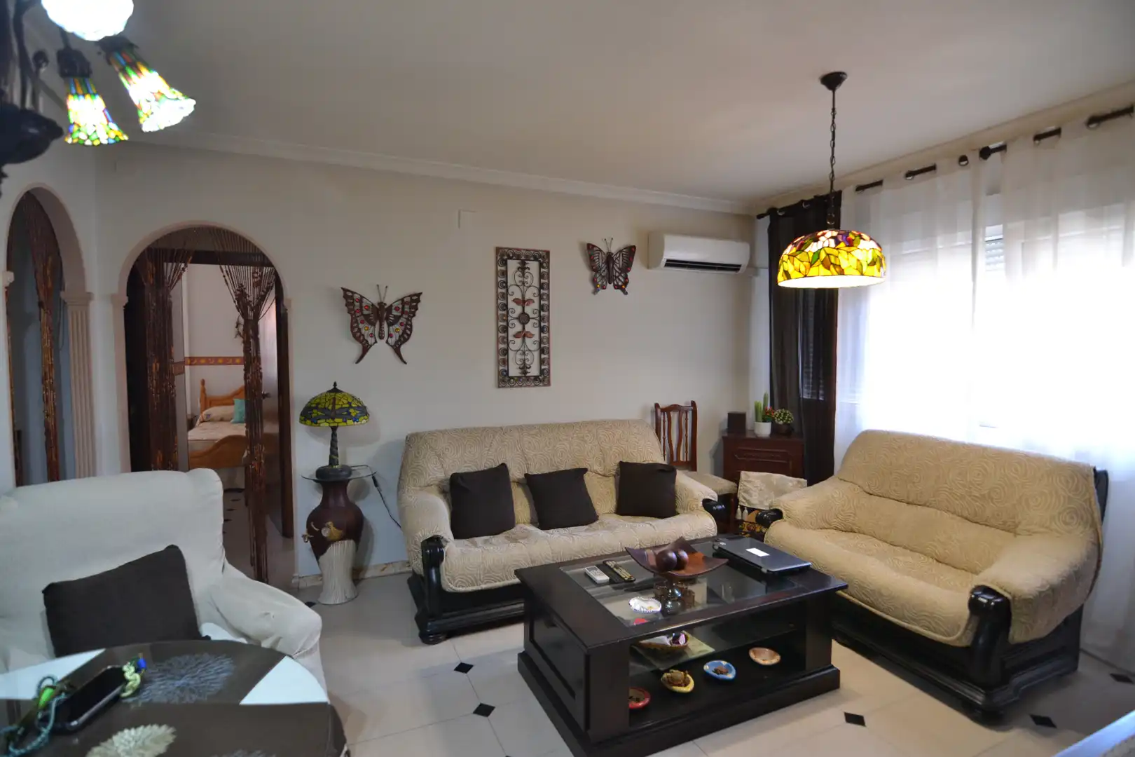 Living room of Flat for sale in Plasencia  with Air Conditioner, Heating and Terrace