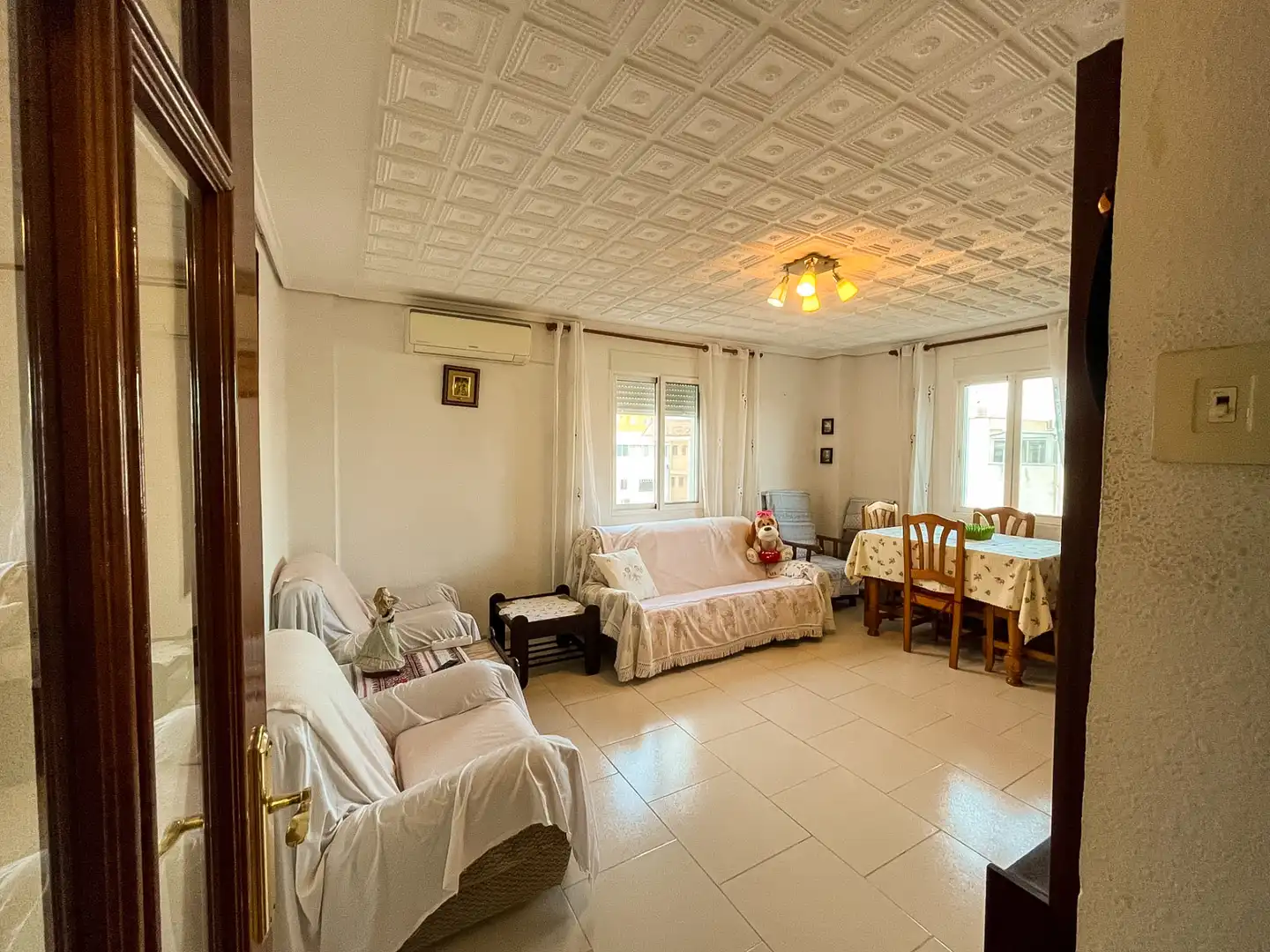 Wohnzimmer von Wohnung zum Verkauf in Sagunto / Sagunt mit Klimaanlage, Heizung und Möbliert